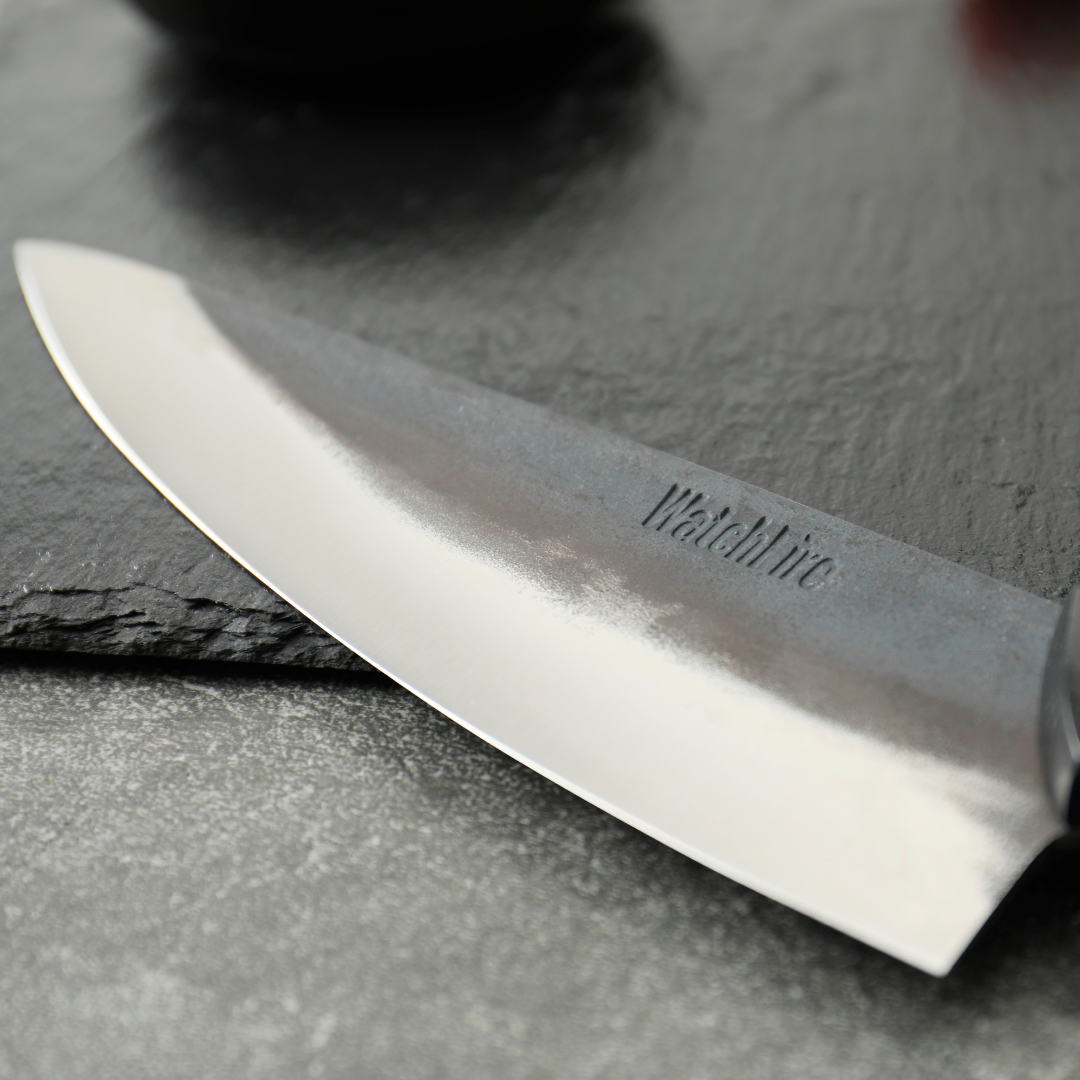 Stozer Butcher Knife - 7" Professional Grade Butcher Blade, Canvas Sheath Included