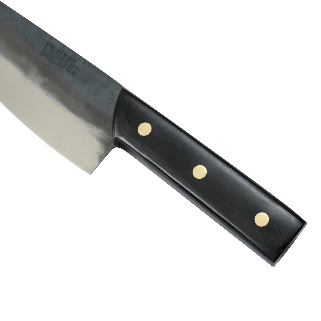 Stozer Butcher Knife - 7" Professional Grade Butcher Blade, Canvas Sheath Included