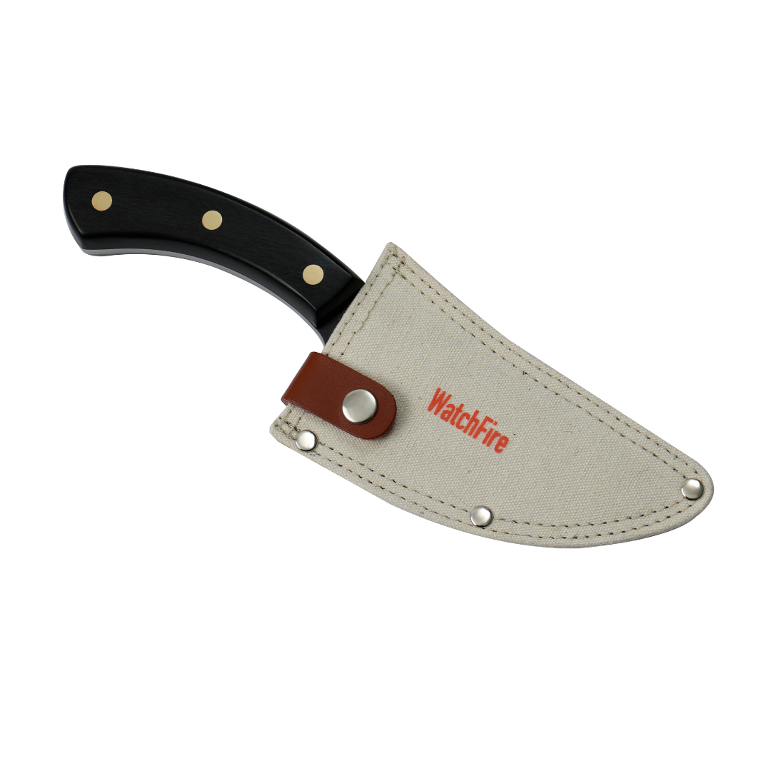 Bosna Butcher Knife - 4.75" Professional Grade Butcher Blade, Canvas Sheath Included